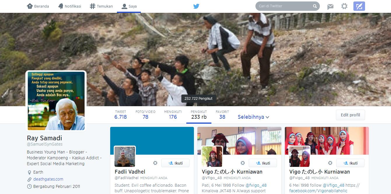 Gratis Followers Twitter Untuk Kita Semua