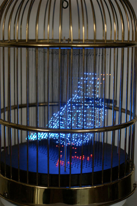 Karya 3 Dimensi, memakai lampu LED