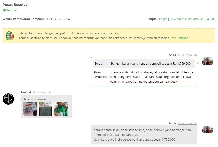 SURAT TERBUKA UNTUK TOKOPEDIA DAN GOJEK, PAKET ORDER SAYA DIBAWA KABUR