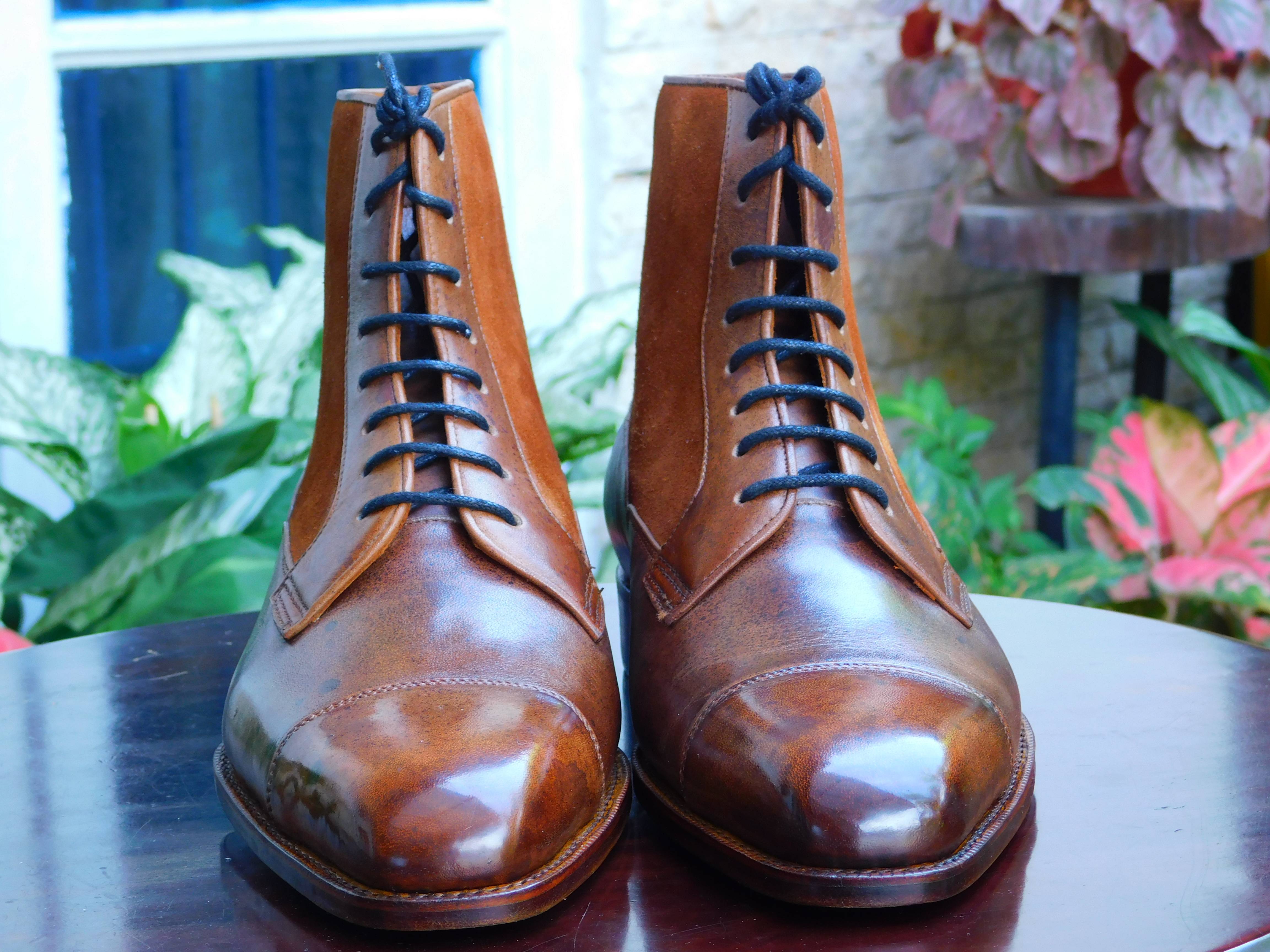 &#91;Initial Impression&#93; Winson Vanquish Blucher Boots, in Antique Sained Crust Leather.