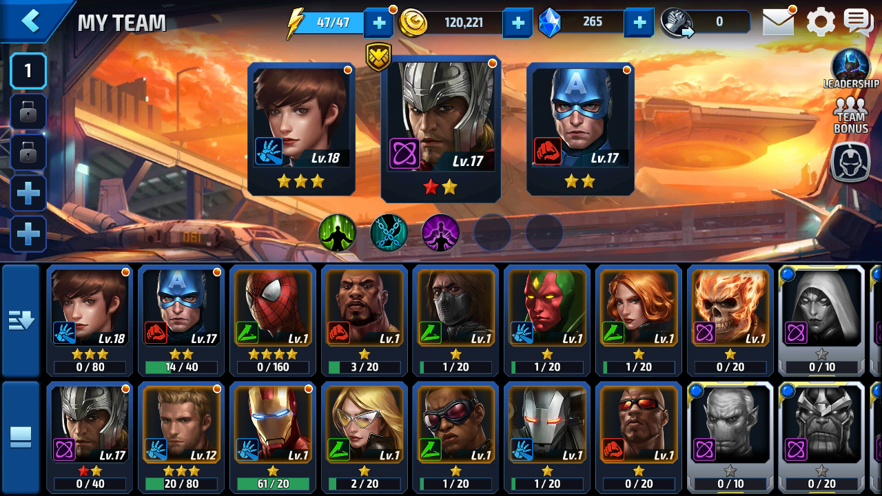 Fight ios. Тир лист Marvel Future Fight.