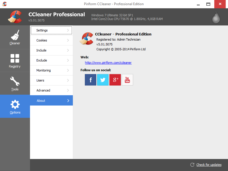 CCleaner Professional 6.14.10584 for windows instal