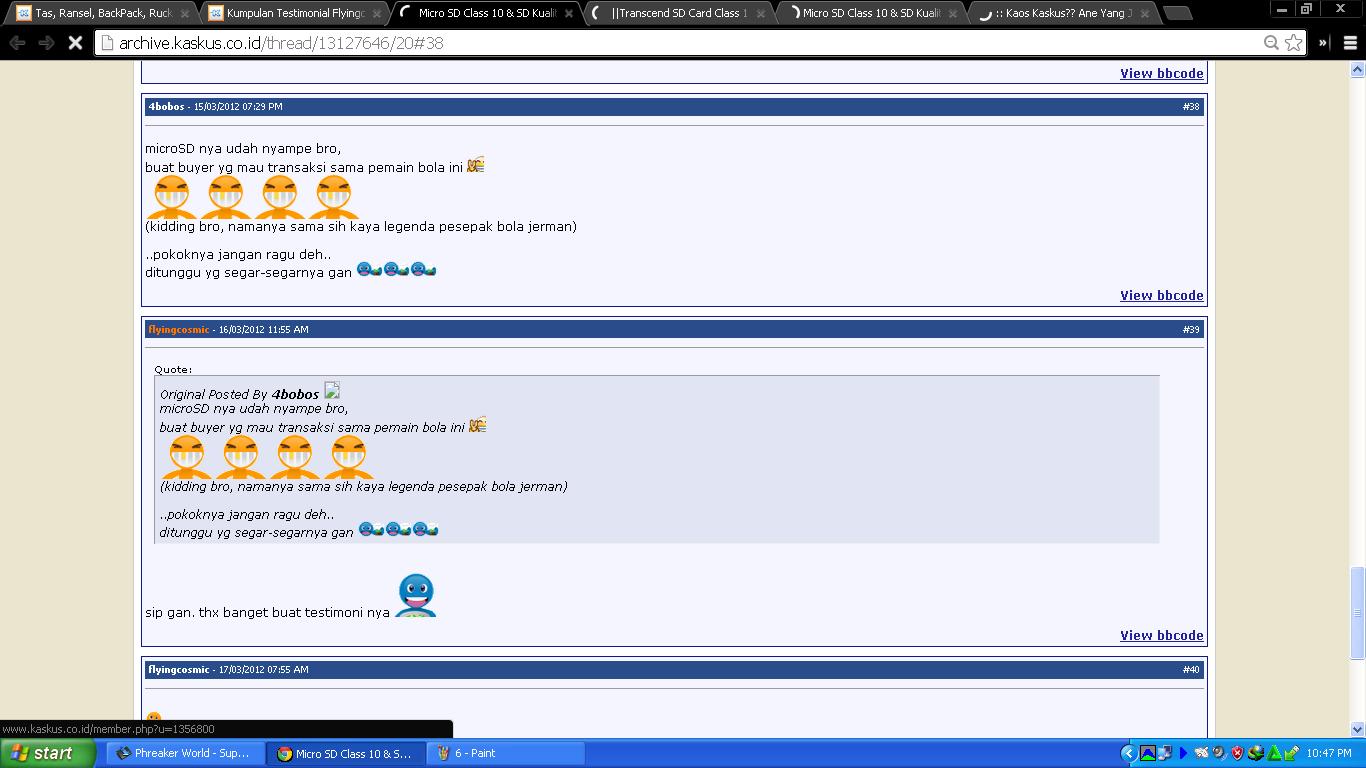 Kumpulan Testimonial Flyingcosmic