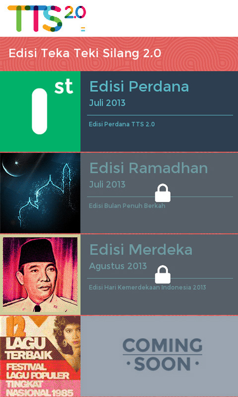 &#91;Android&#93; Teka Teki Silang 2.0 ( TTS 2.0 buatan Indonesia )