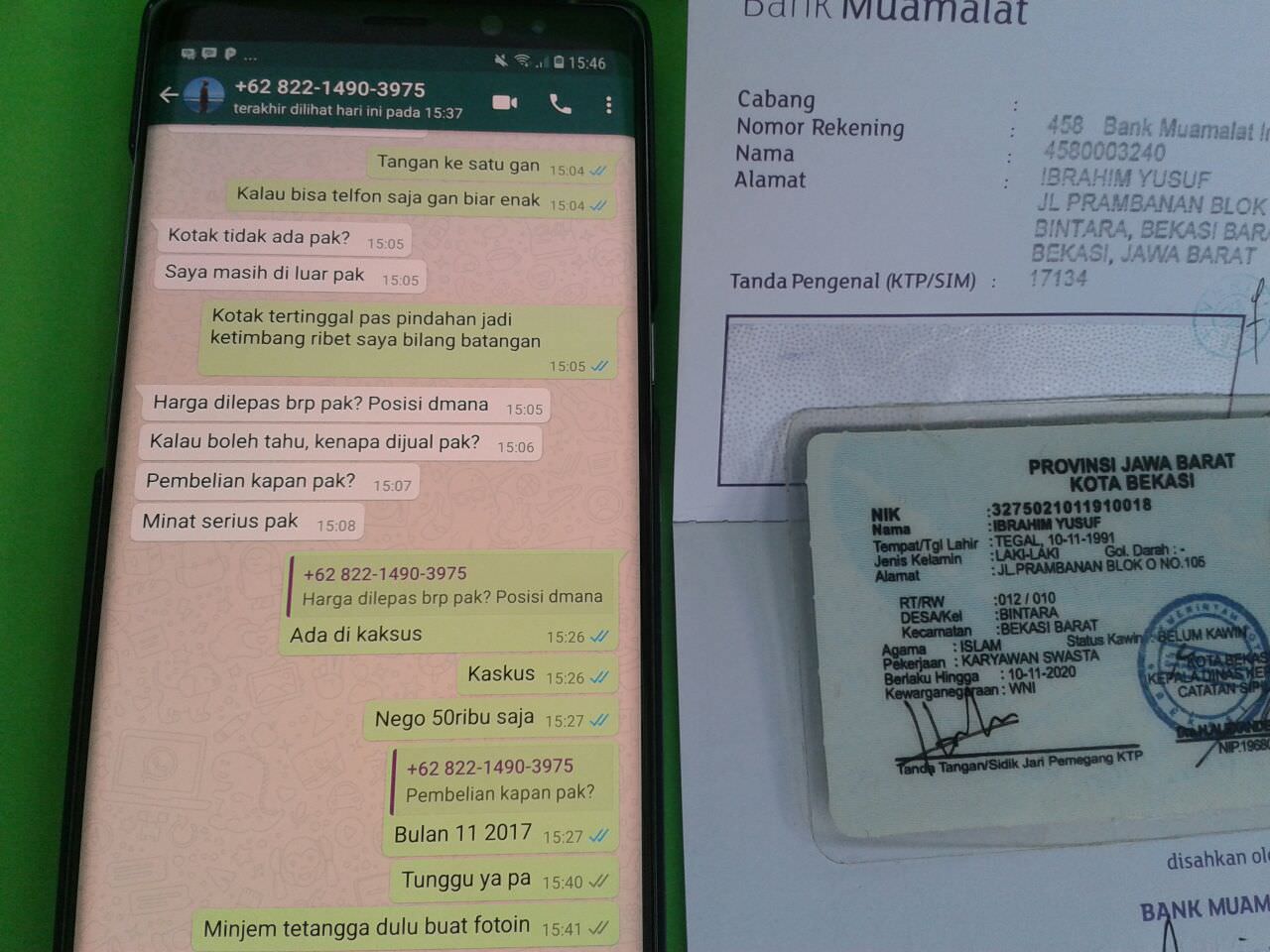 Indikasi Penipuan yang dilakukan oleh Ibrahim Yusuf