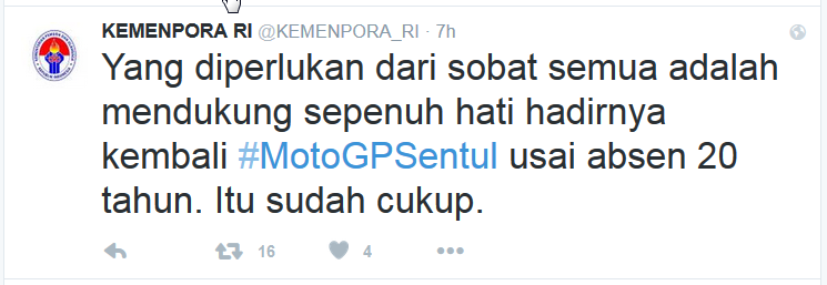 Sentul Bisa Menggelar MotoGP Jika...