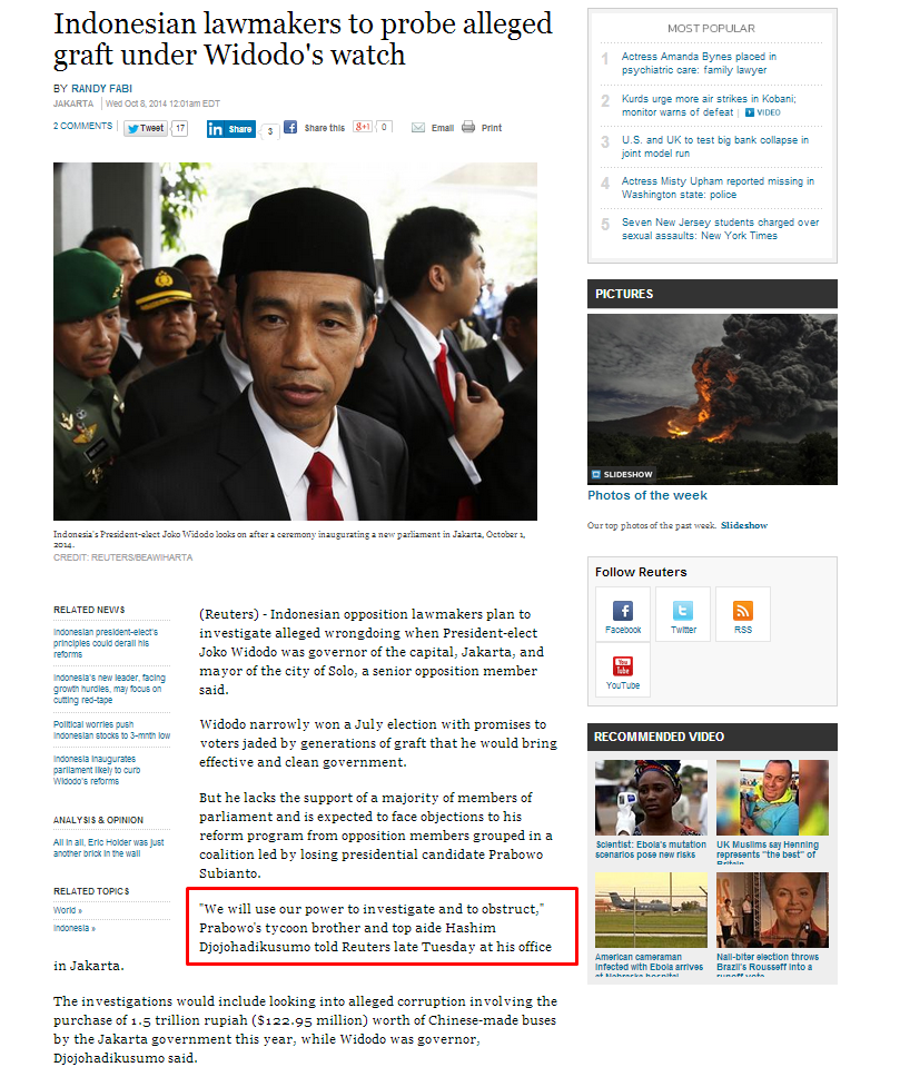 Gimana Menurut Agan ? - Ini Dia Pernyataan Resmi Hashim Yang Akan Menghalangi Jokowi