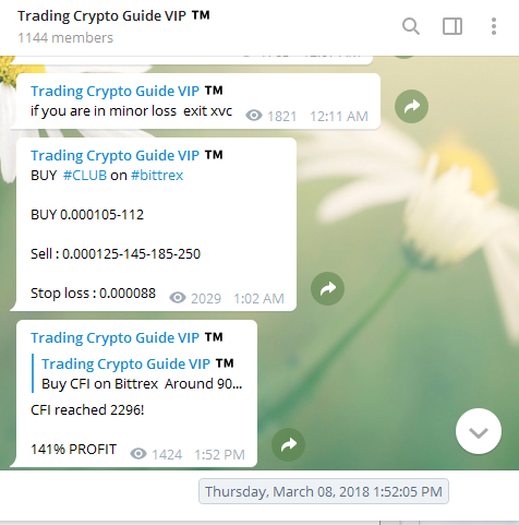 Signal Trading PREMIUM Seharga 0.15BTC Dijual 0.015Btc,Profit 500%-1000%/Bulan