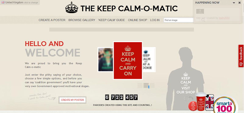 KEEP CALM-O-MATIC: Situs Pembuat Poster &quot;Keep Calm And...&quot; yang Legendaris
