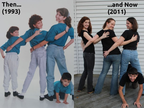 UNIK FOTO MASIH KECIL DI RECREATE SAAT DEWASA 