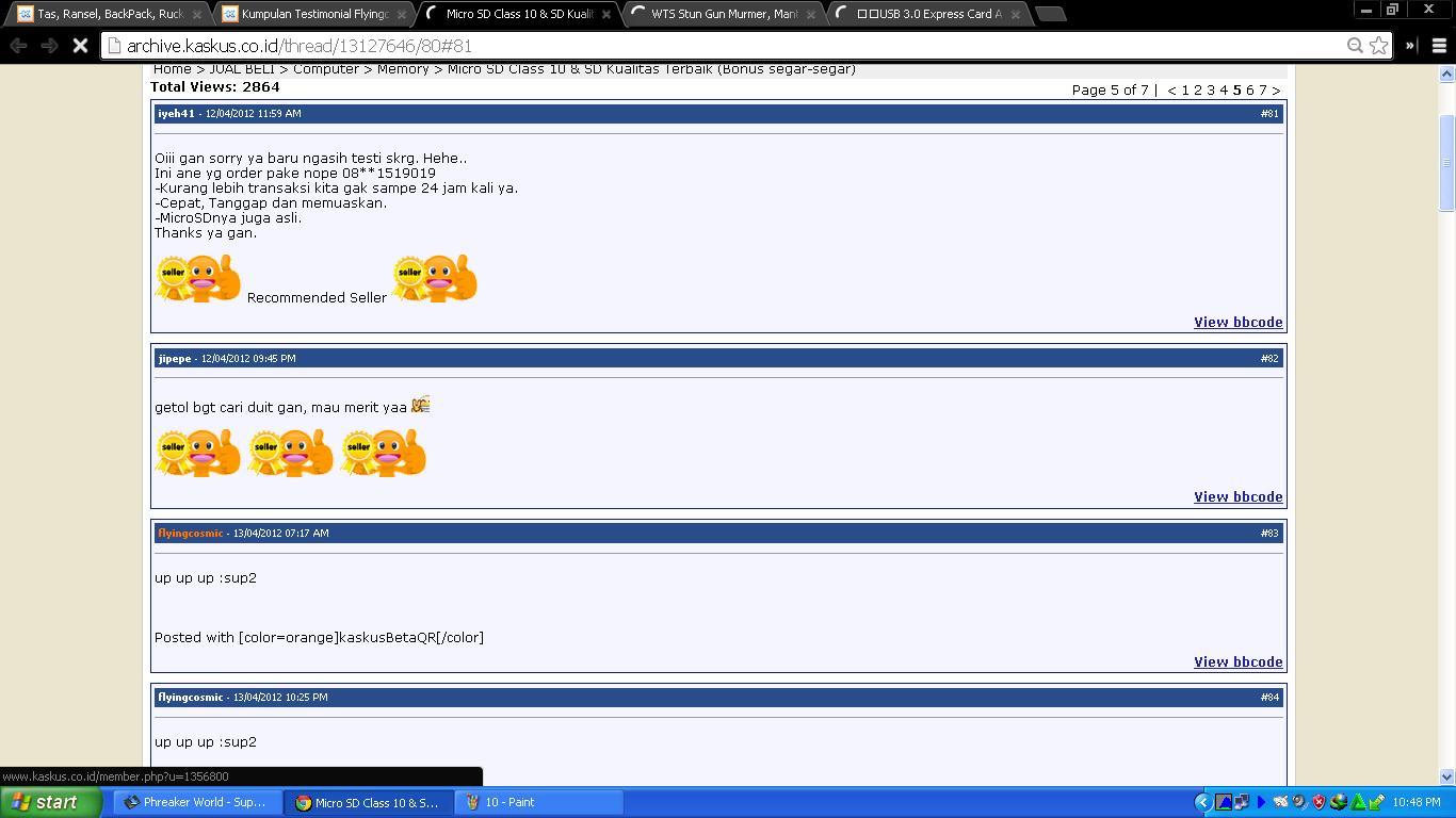 Kumpulan Testimonial Flyingcosmic