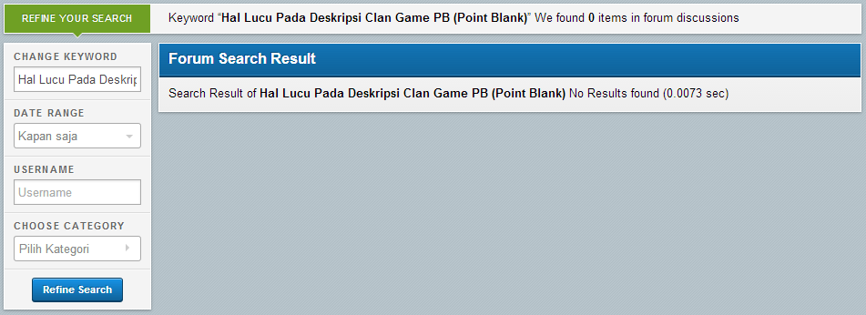 Hal Lucu Pada Deskripsi Clan Game PB (Point Blank)