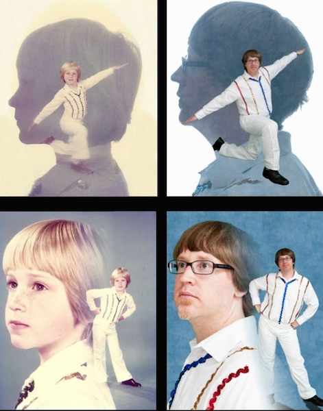 UNIK FOTO MASIH KECIL DI RECREATE SAAT DEWASA 