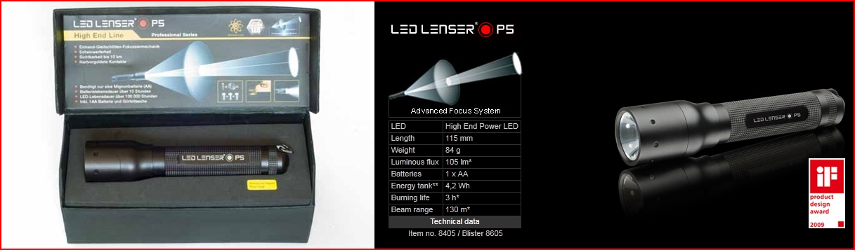 LED Lenser P3 P5 P7 T5 T7 H7 rechargeable headlamp cree torch lumen ultra fire senter