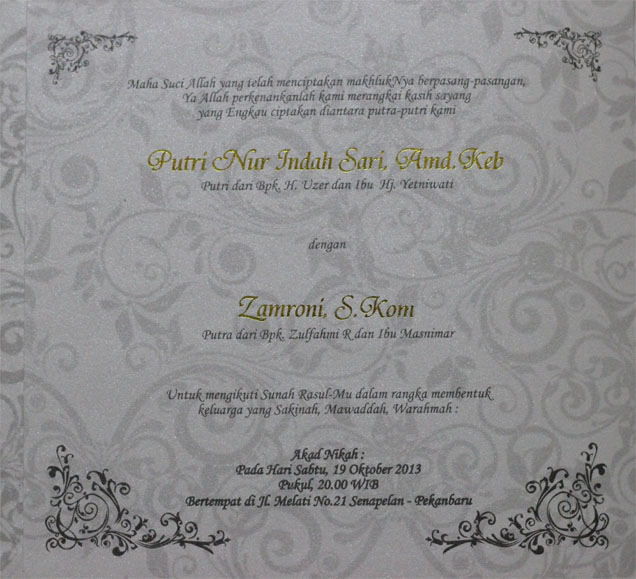 &#91; INVITATION &#93; ۩۩ ~ Walimatul 'Ursy ~ ۩۩