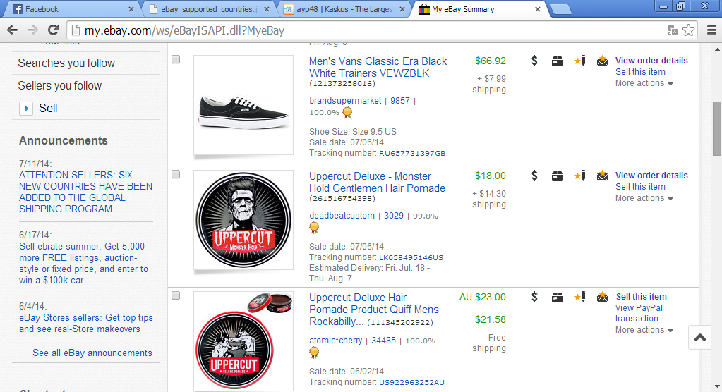 Jasa Checkout eBay (75% dari Harga Barang) - GARANSI SAMPAI SHIPPED (Barang Dikirim)