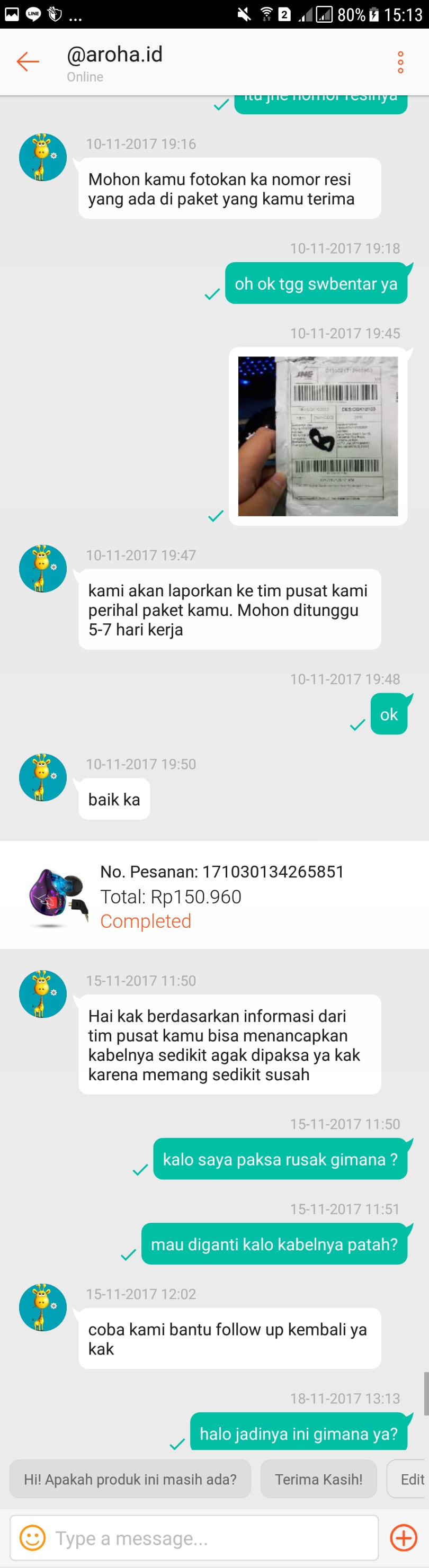 Kecewa terhadap aftersales shopee dan kebijakan Shopee