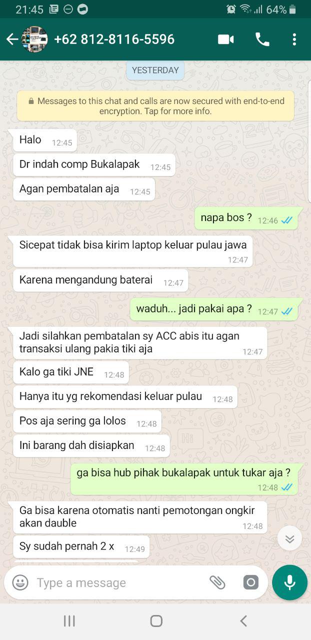 Kecewa dengan Pelayanan dari BukaLapak, Akun BUYER diblokir Tanpa Sebab !!!