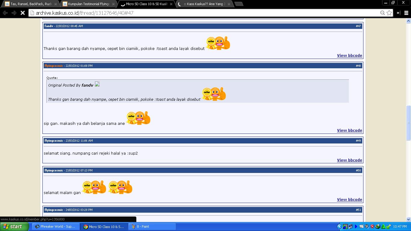 Kumpulan Testimonial Flyingcosmic