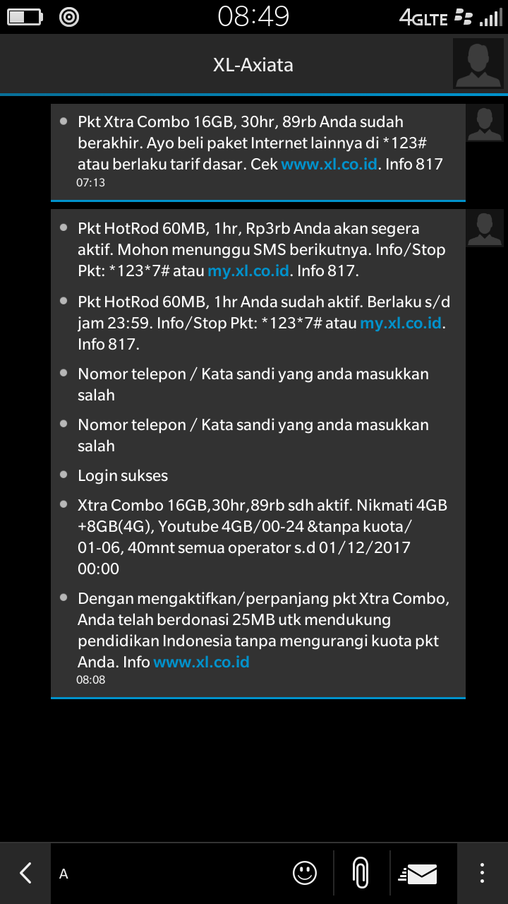 Beli Paket Data di Lazada, Tidak Masuk!!