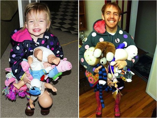 UNIK FOTO MASIH KECIL DI RECREATE SAAT DEWASA 