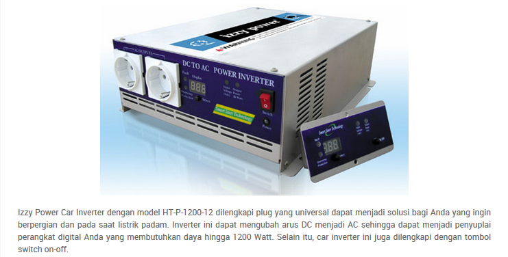 Izzy car inverter charger mobil converter AC to DC E-350-12 volt 24 volt 150 watt