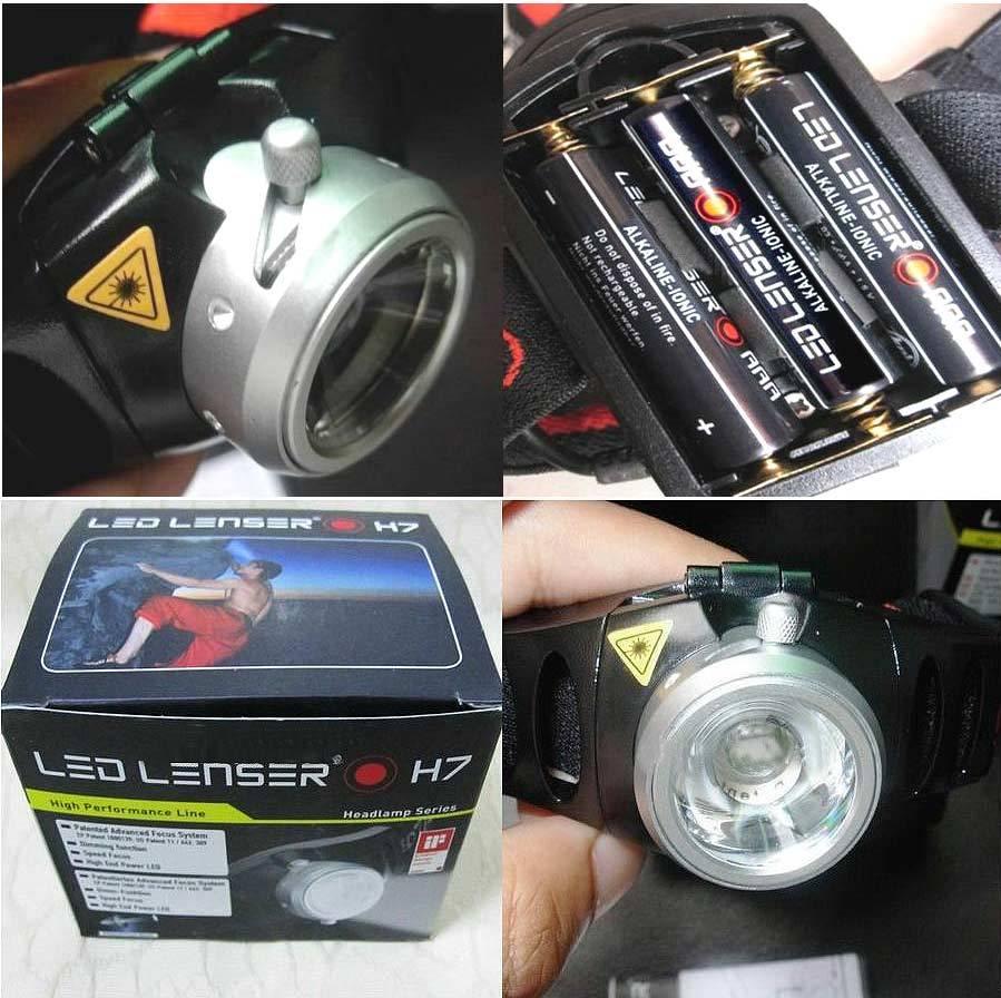LED Lenser P3 P5 P7 T5 T7 H7 rechargeable headlamp cree torch lumen ultra fire senter