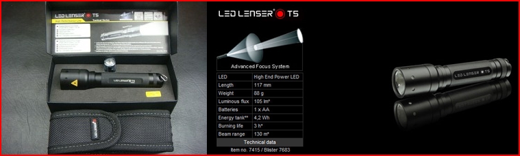 LED Lenser P3 P5 P7 T5 T7 H7 rechargeable headlamp cree torch lumen ultra fire senter