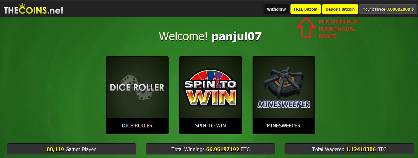 Game gratis penghasil BITCOIN..cekibrot..