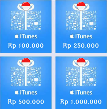 Jasa Beli Apple iTunes Gift Card (IGC) Appstore Legal Certificate Region Indonesia