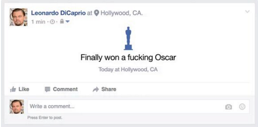 (meme) leo d'caprio dapet oscar award