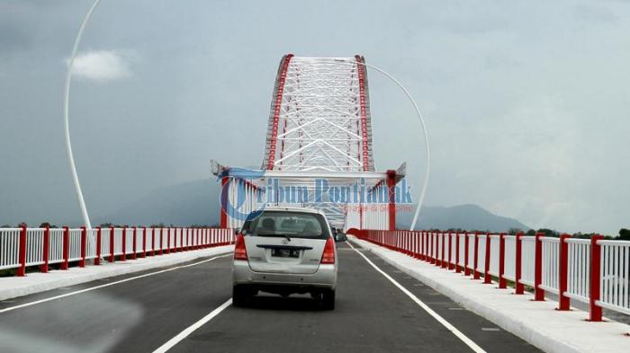 Jembatan Terpanjang di Kalimantan Selesai Dibangun, Ini Penampakannya