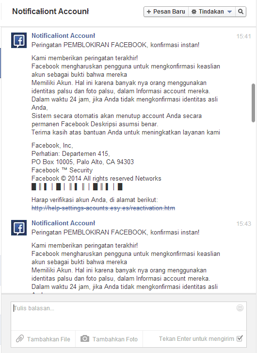 HATI-HATI GAN! AMANKAN AKUN FACEBOOK ANDA!
