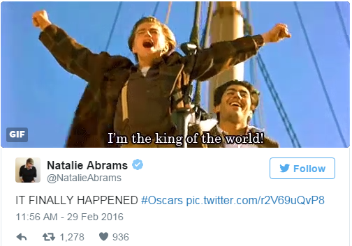 (meme) leo d'caprio dapet oscar award