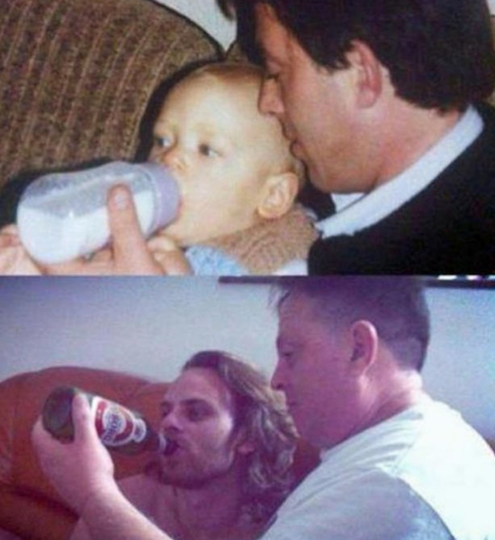 UNIK FOTO MASIH KECIL DI RECREATE SAAT DEWASA 