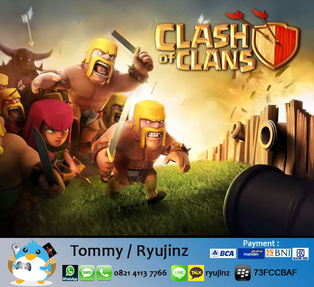 Jual / jasa isi Gems Clash of Clans (COC) (IOS/Andro) Murah, Fast, Safe, Recomended