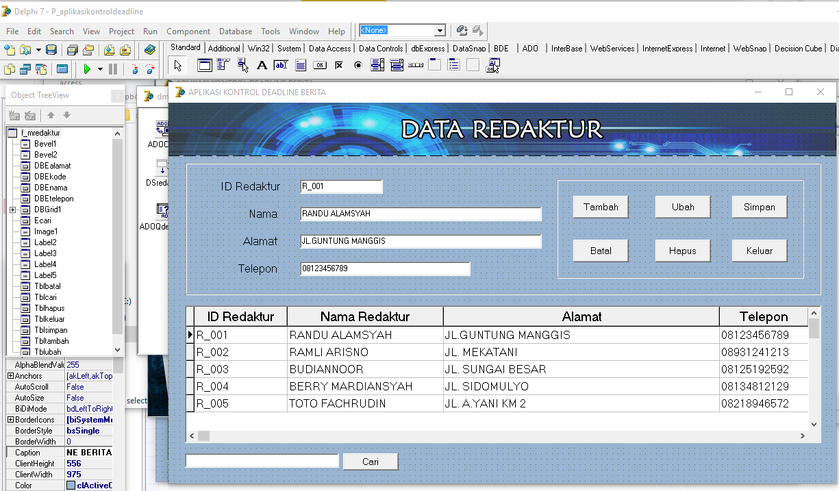 &#91;DELPHI&#93; &#91;ASK&#93; Masalah Validasi (Duplicate) Data