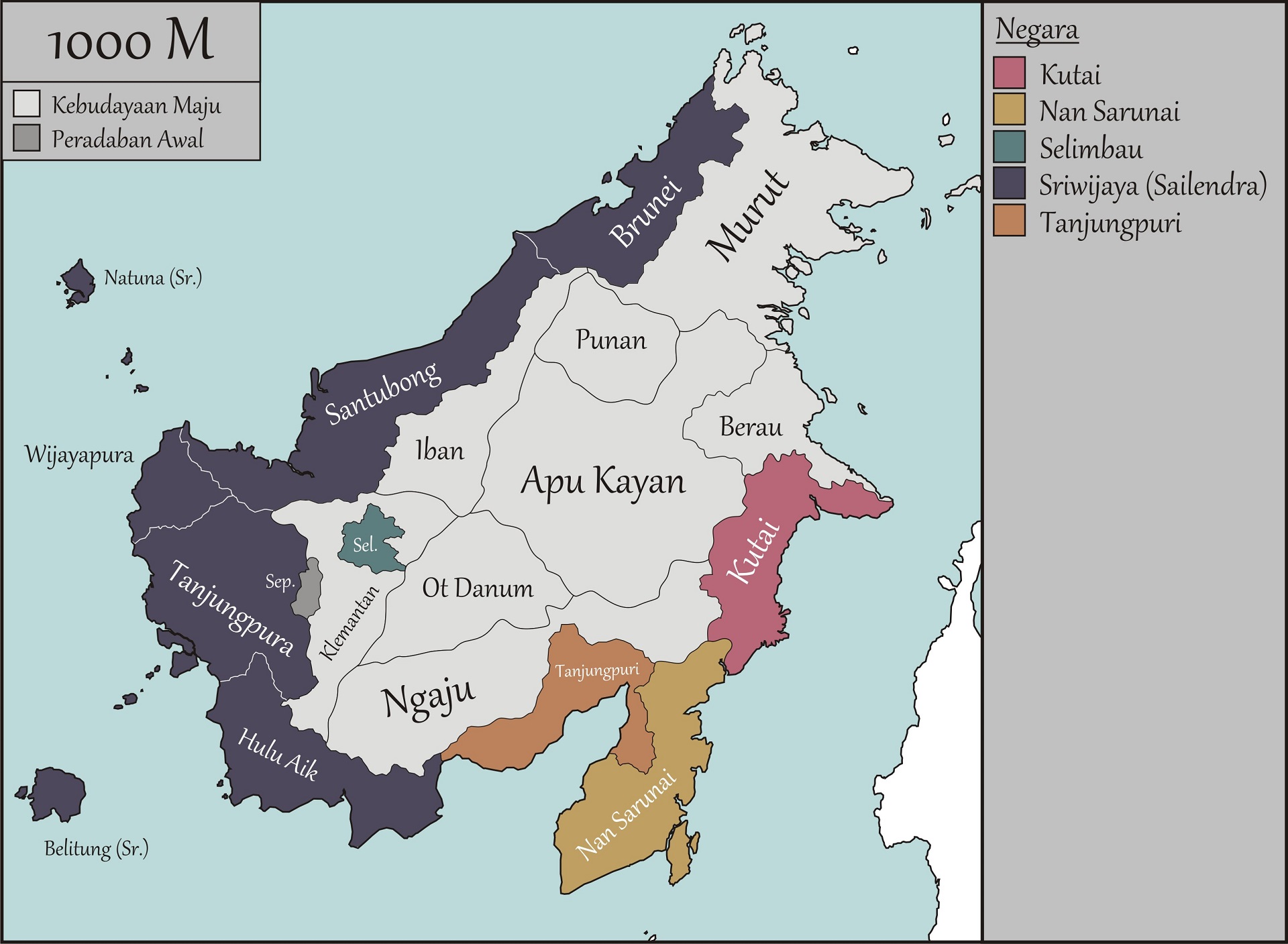 Kronologi Sejarah Kalimantan (45.000 SM - 2017)