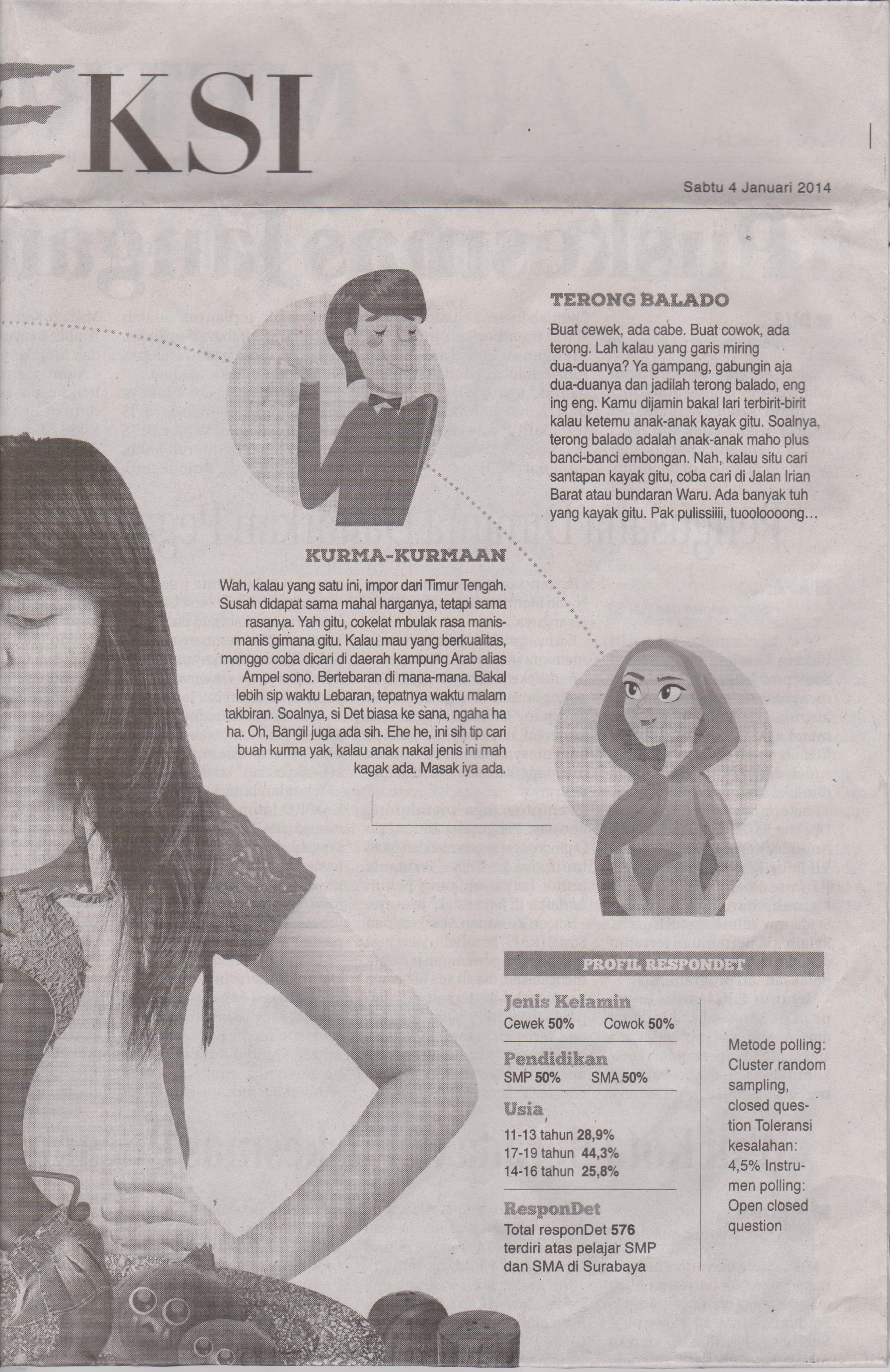 artikel koran tak pantas untuk abg &amp; remaja yg berbau pergaulan bebas dan wisata seks