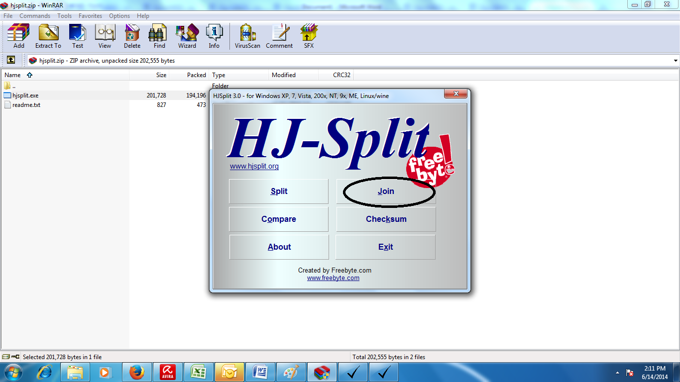 Cara menggabungkan file yang sudah didownload