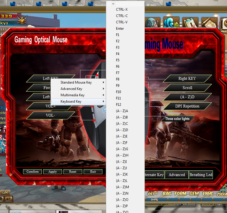 &#91;ask&#93;Setting Mouse Macro GX Gaming R8 M1621 for PB