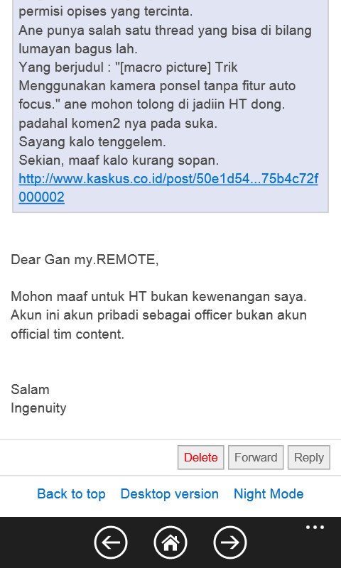 &#91;Bukti&#93; Nih gan, yang punya wewenang Thread kita jadi HT.