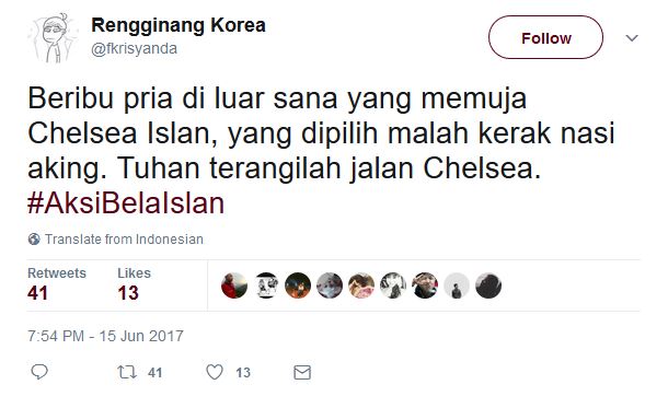 8 Panggilan Netizen untuk Bastian di #AksiBelaIslan