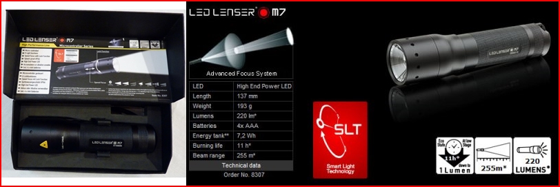 LED Lenser P3 P5 P7 T5 T7 H7 rechargeable headlamp cree torch lumen ultra fire senter
