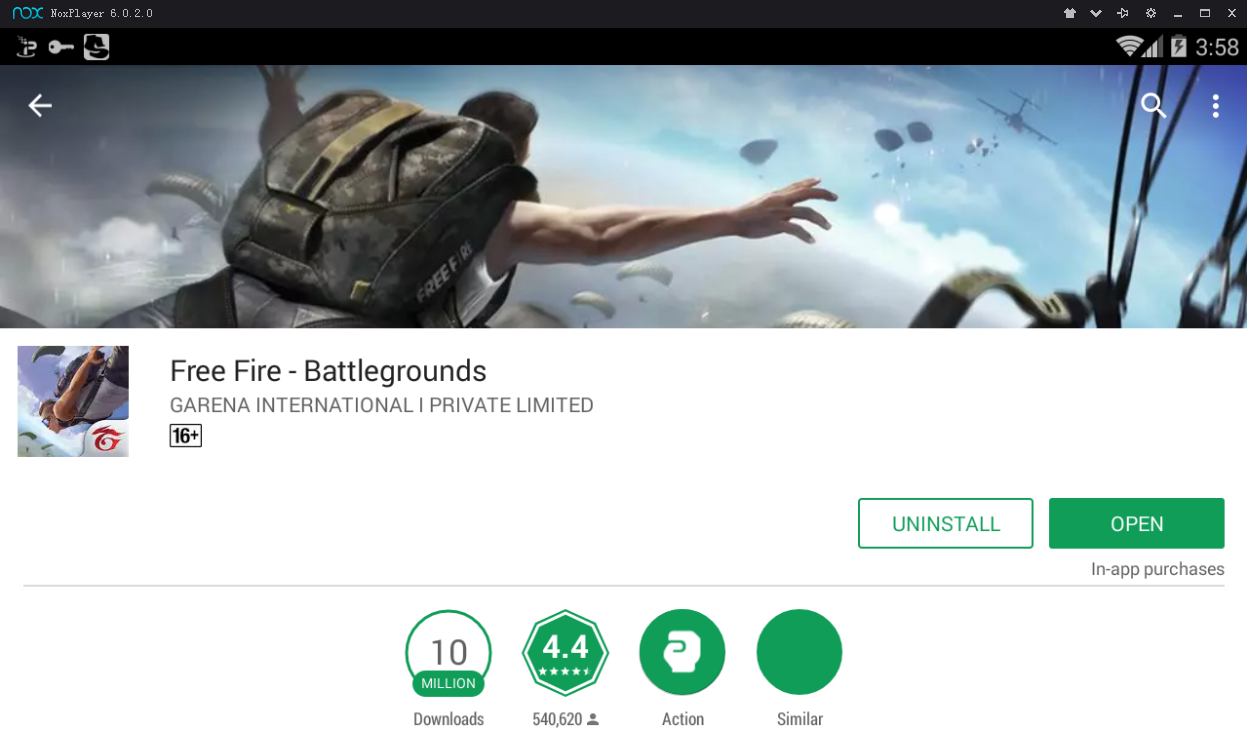 Booyah Free Fire - Battlegrounds di PC Komputer dengan NOX Player