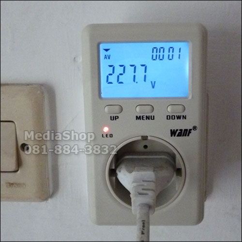 Watt Meter Wanf D02A Mini Ampere Meter Multi Fungsi buat ukur Voltage, Daya, Kwhmeter
