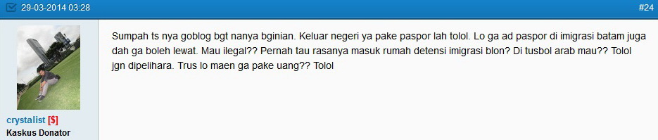 HATI - HATI dengan ID crystalist, si gila tukang maki-maki orang