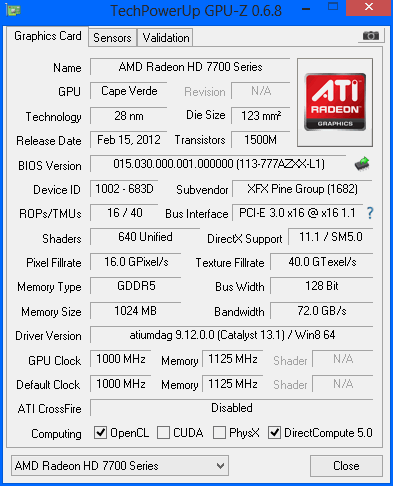 &#91;VGA&#93; XFX HD7770. Udah Hemat Daya Mantap Lagi