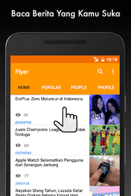 &#91;CONTEST&#93; Menangkan Rp 1 Juta dari App Baca Berita 'Flyer'