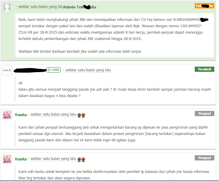&#93;Surat terbuka&#93; Kekecewaan terhadap pelayanan JNE